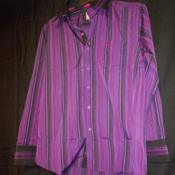 TM Exposure Men's Casual button up long sleeve - Picture 3 of 5